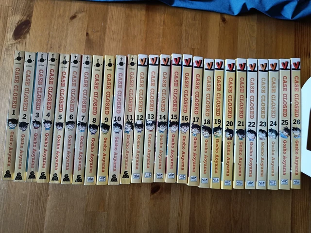 RARE CASE CLOSED Detective Conan Manga Set Volumes 126, All First