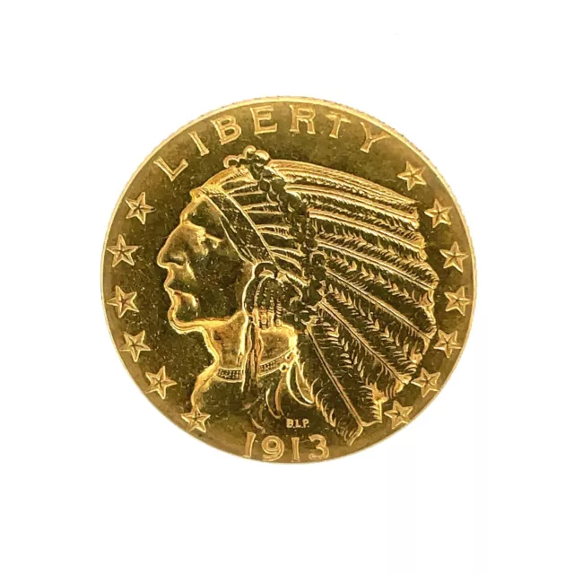 1913  $5 Indian Head Half Eagle Pre 1933 Gold Coin Collection