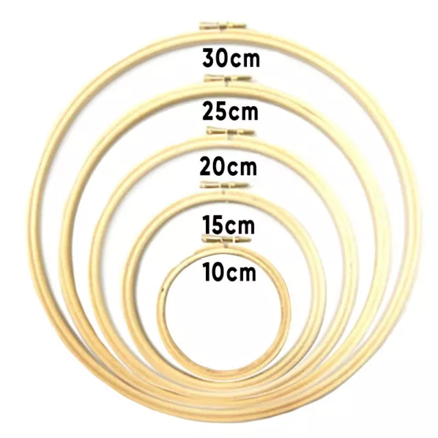 Versatile For Cross Stitch Supplies Wooden Rings for Embroidery Hoops Frame