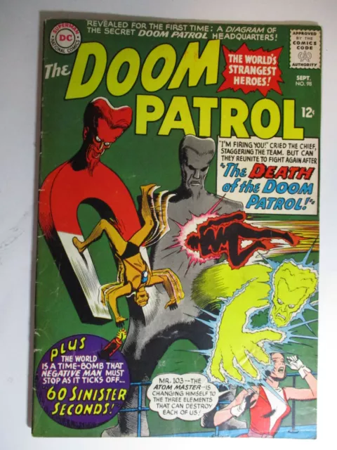 Doom Patrol #98, Death of Doom Patrol, VG, 4.0 (C), OW Pages