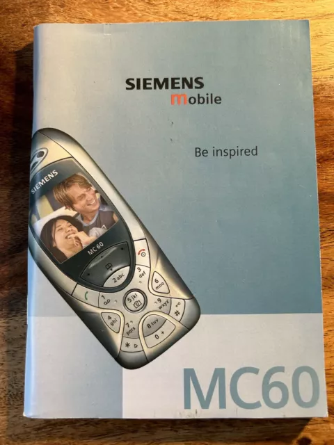Siemens Mobile MC60 User Manual ~ Good Condition