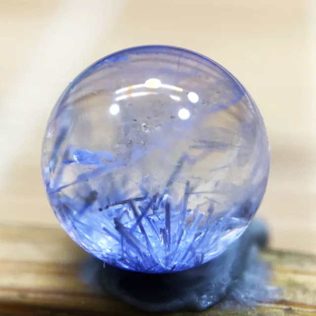 6.2mm Rare NATURAL Clear Beautiful Blue Dumortierite Crystal Sphere Ball