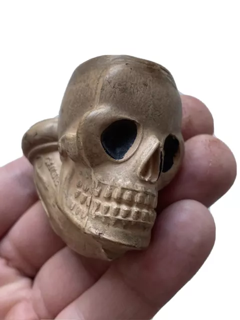 GAMBIER à Paris Fourneau de Pipe Tête de Mort Memento Mori Vanité XIX ème Siècle