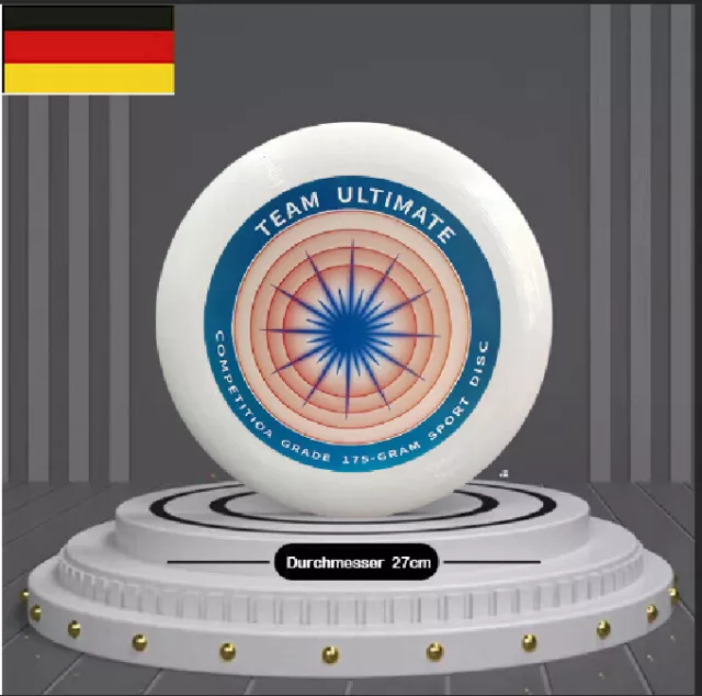 Professionelle Wurfscheibe über 100 Meter für Erwachsene Frisbee 175g  Kinder~