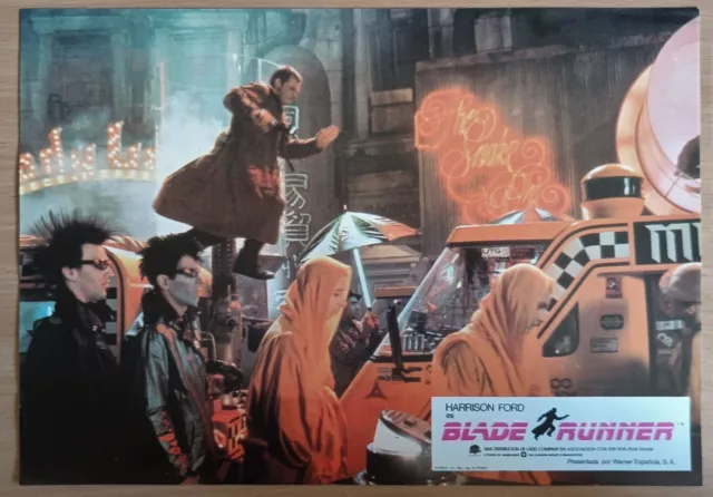 Blade Runner ORIGINAL Spanish '82 LOBBY CARD Ridley Scott Sci-Fi Harrison Ford