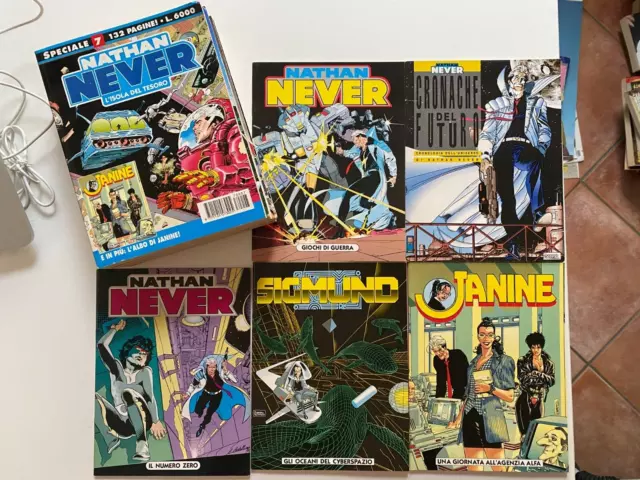 NATHAN NEVER SPECIAL -  Lotto SERIE COMPLETA DAL N 1 AL N 7 +ALLEGATI FOTO