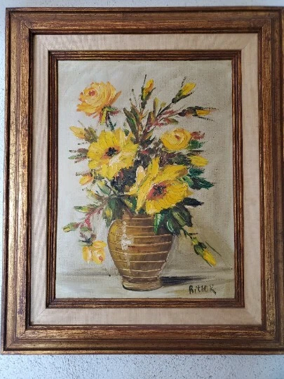 Beautiful Flower Painting by Leo Ritter