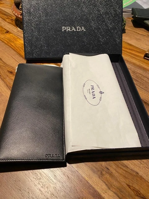 Porta carte di credito prada uomo sale