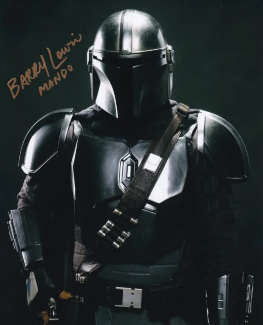 BARRY LOWIN signed Autogramm 20x25cm STAR WARS MANDO in Person autograph COA