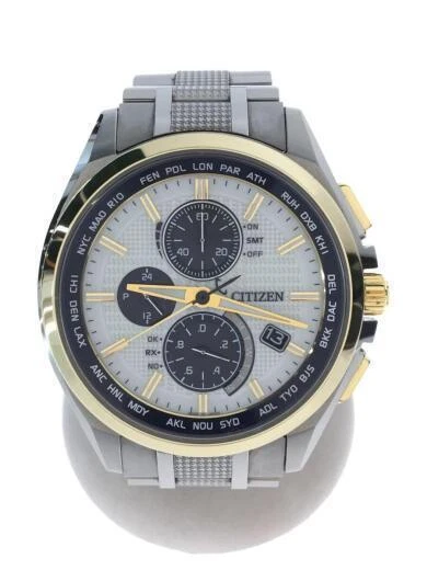 CITIZEN Eco Drive/ATESSA/Serie AT8040/Orologio radio globale/Reticolo solare/Loc