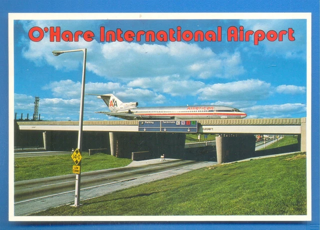 O'hare International Airport,Chicago,Illinois,U.s.a.postcard