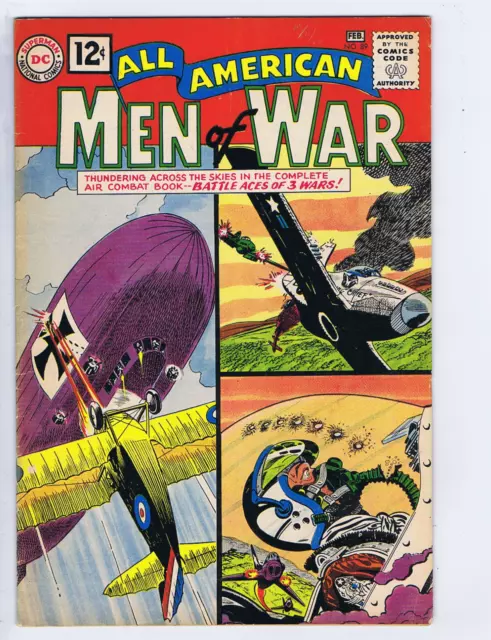 All American Men of War # 89 DC Pub 1962 Classic ROY LICHTENSTEIN WHAAM !