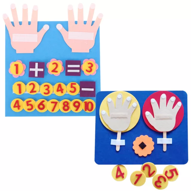 2 set tessuto non tessuto-apprendimento-emoticon pacchetto tratti viso sentimenti genitore-figlio giocattoli