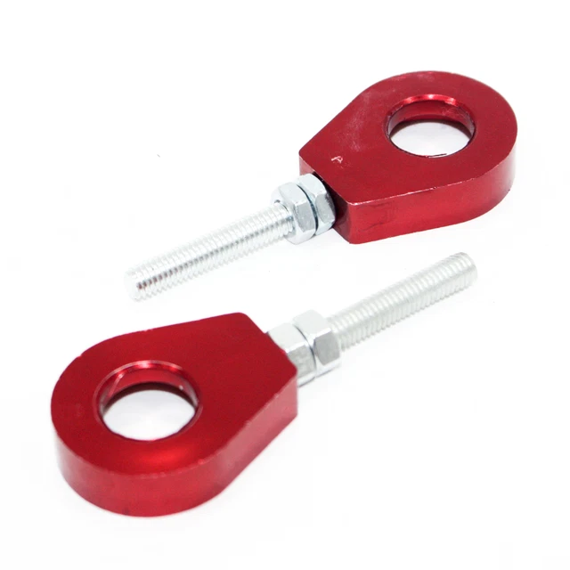 Red 12mm 76mm Chain Adjuster Bolts Tensioner PIT PRO Trail Quad - Foto 4
