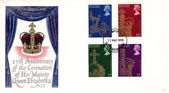 England 1978 25Th Anniversary Of The Coronation The Late Queen Elizabeth Ii Fdc