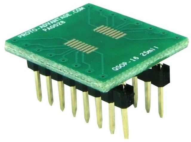 10 Pezzi Adattatori Presa IC Tondi DIP/SIP 16 Pin - Placcati Oro, Saldati, Nuovi