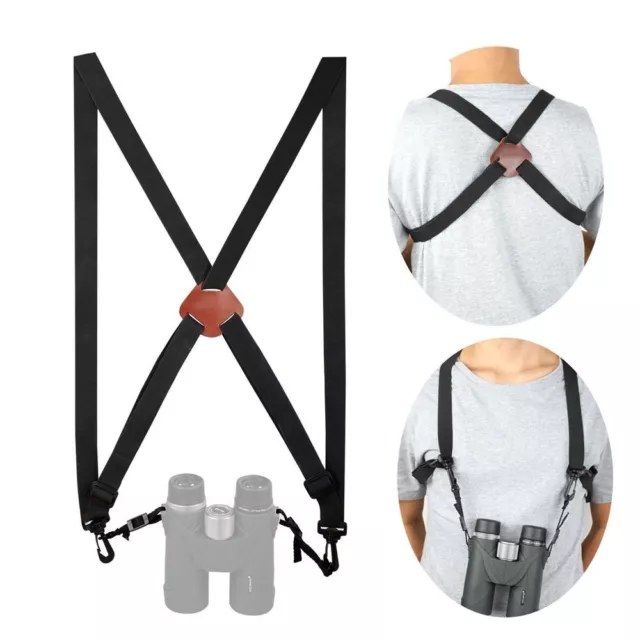 Optics Binocular Harness Strap X-shaped Adjustable Belt Monocular Harness Strap;