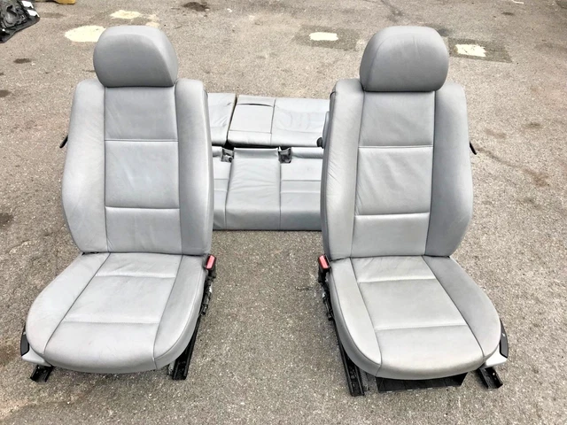 GENUINE BMW E46 Coupe Grey Sport Leather Seats Full Interior 318