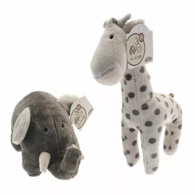 Elli & Raff Soft Toy Elephant or Giraffe Baby Super Soft Cuddly Toy Gift CE 0+