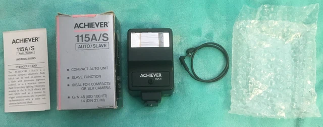 Achiever 115 Auto/Slave Electronic Flash Unit With Original Box and Manual