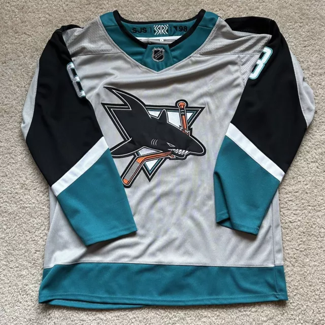 Teemu Selanne from the San Jose Sharks 2002 NHL All Star Game Maroon  Official Licensed Jersey #8 Size L - Cardboard Memories