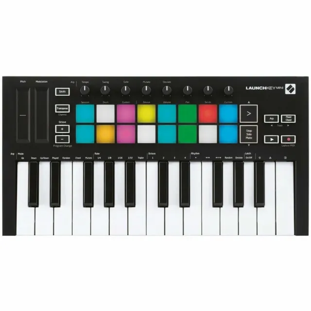 Novation Launchkey Mini MK3 MKIII TASTIERA CONTROLLER MIDI USB 25 TASTI