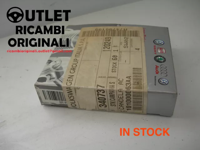 VolksWagen Ricambio Originale - 101000063AA platino - NGKPFR6Q kit 4 candele