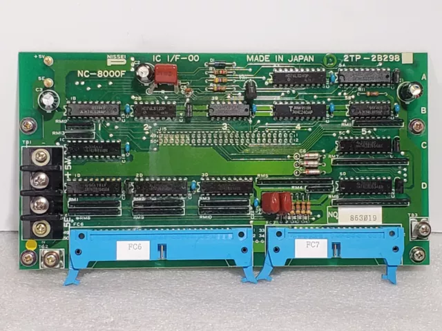 Nissei 2TP-2B298 Injection Molding Machine Board NC8000F