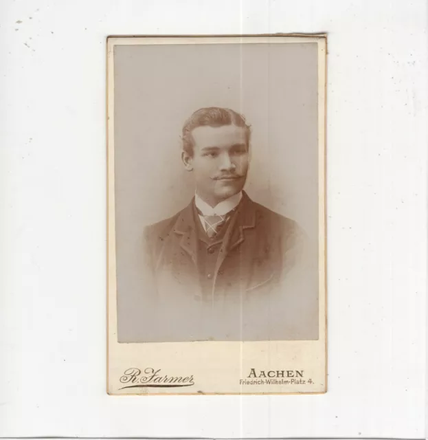 CDV Foto Herrenportrait - Aachen um 1890