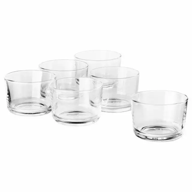 Ikea 365+ Water, Milk Glass, Clear Glass 18cl [6pack]