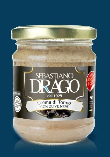 Crema Di Tonno E Olive Drago Conserve Bruschette Condimenti  Conf Da 180 Gr