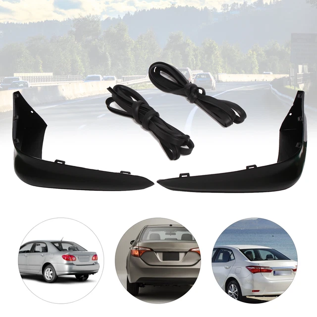 Rear Right Bumper Filler Trim For 2003-2008 Toyota Corolla - Primed, Direct Replacement
