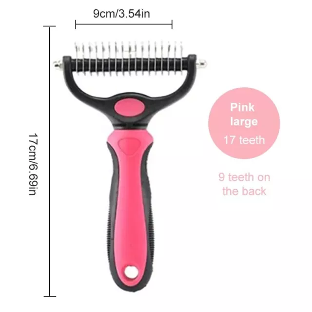 Pet Dog Cat Hair Remover Comb Needle Grooming Massage Deshedding Cleaning Brush 3