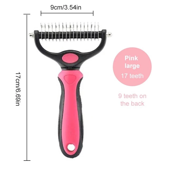 Pet Dog Cat Hair Remover Comb Needle Grooming Massage Deshedding Cleaning Brush 3