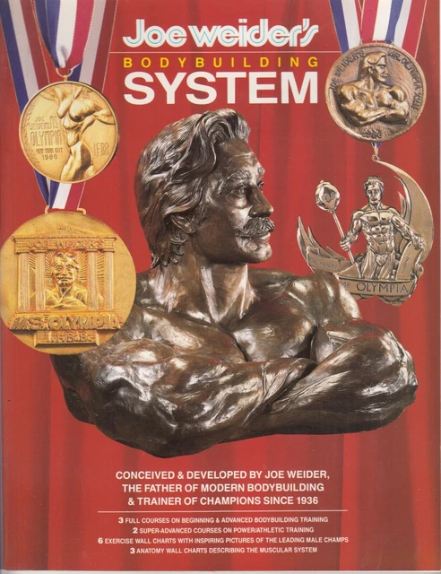RARE-JOE WEIDER'S BODYBUILDING System-[Book with 9 Wall Posters]-1988 ...