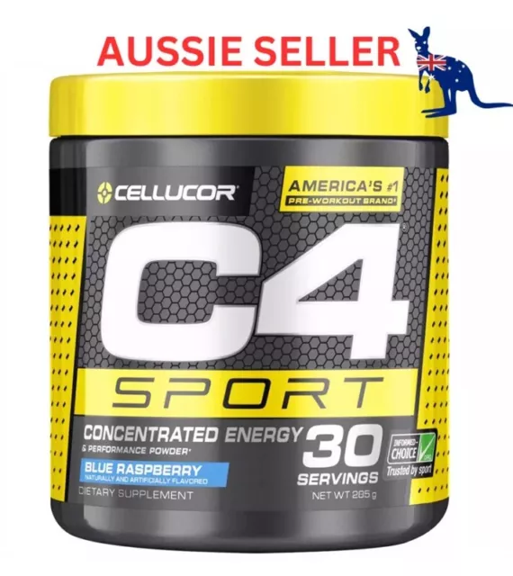 Cellucor C4 Sport Concentrated Energy Blue Raspberry 30 Servings 285g