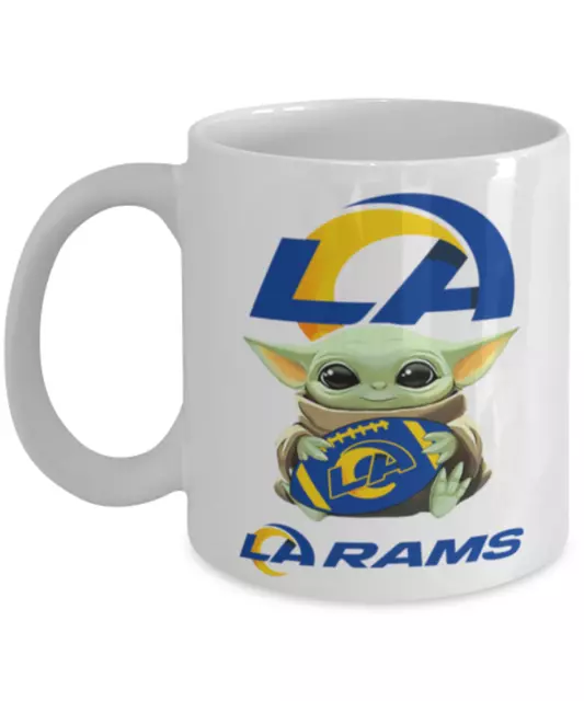 Coffee Mug Los Angeles RAMS NFL Football RAMS Yoda Coffee Mug Gift