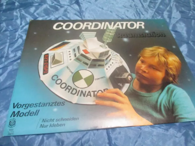 Raumstation "Coordinator" , Papier  Modellbau , 70er Jahre Modell , Vintage OVP