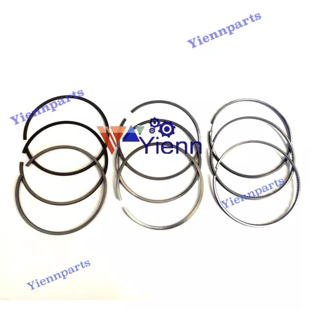 3TNM74 3TNM74F-SA Piston Ring Set For Yanmar Engine John Deere 1023E Tractor