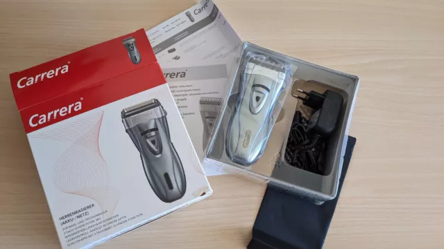 Carrera Herrenrasierer neu Netzkabel und Akku mit Originalverpackung