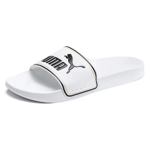PUMA UNISEX LEADCAT FTR Schiebe Sandalen White Team Gold Black