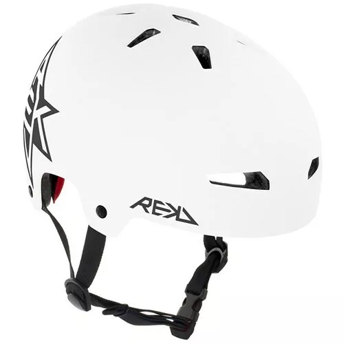 Scooter/Roller Derby/BMX/Skate Helmet. REKD Elite Icon White/Black Helmet.