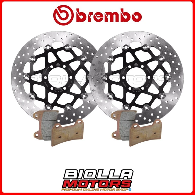 KIT PASTIGLIE + DISCHI BREMBO YAMAHA FZ 400 1996 ANTERIORE [96 - Flottante] 2x07