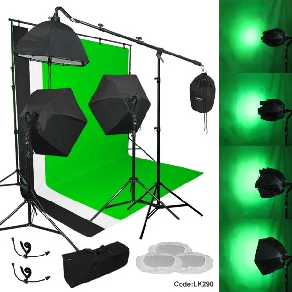 Linco 3 Backdrop Support Stand Photography Studio Video Softbox Lighting 3 Kit