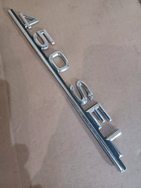 Mercedes W116 450SEL  1976 US Emblem Script Chrome Letters