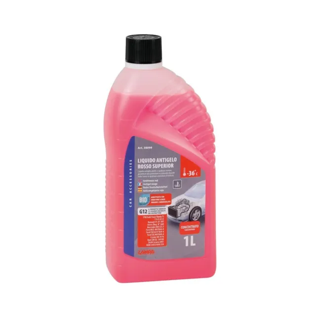 Liquido Antigelo Radiatore Rosso Concentrato 1 Litro Per Auto Antiebollizione