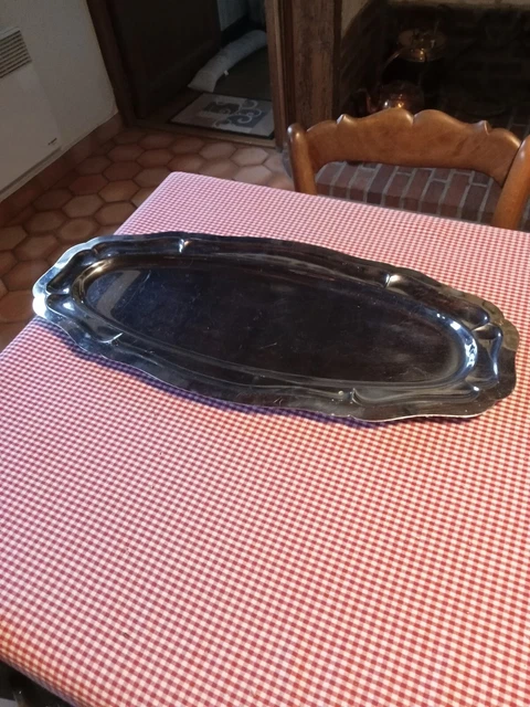 Plat inox en forme de poisson - Label Emmaüs