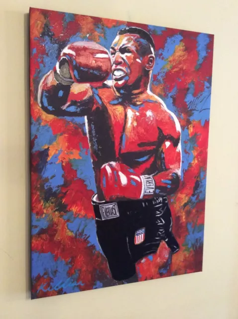 Mike Tyson Hand Embellished Canvas By Pat Killian - Framing option available