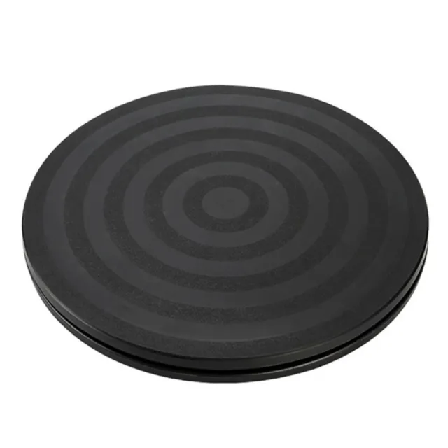 8" 20cm Black Plastic Turntable Round Stand Practical Clay Sculpture Turntable