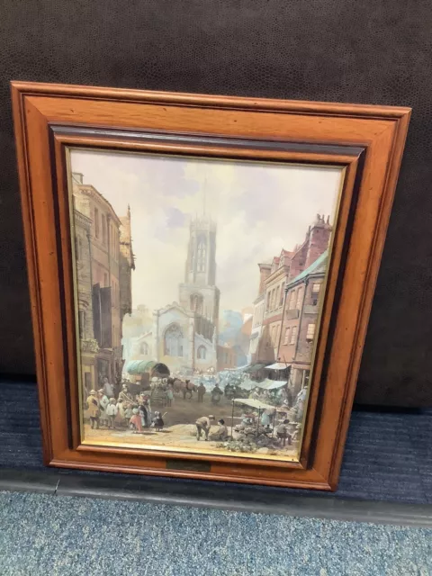 LOUISE RAYNER "All Saints Pavement, York" Print. Framed Ready To Hang.